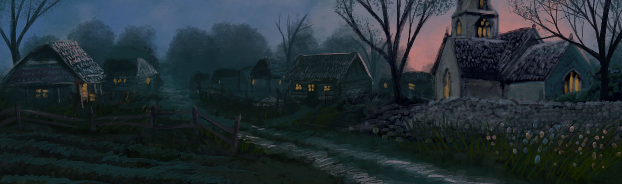 Farmstead in the Evening, by Amanda Spaid
