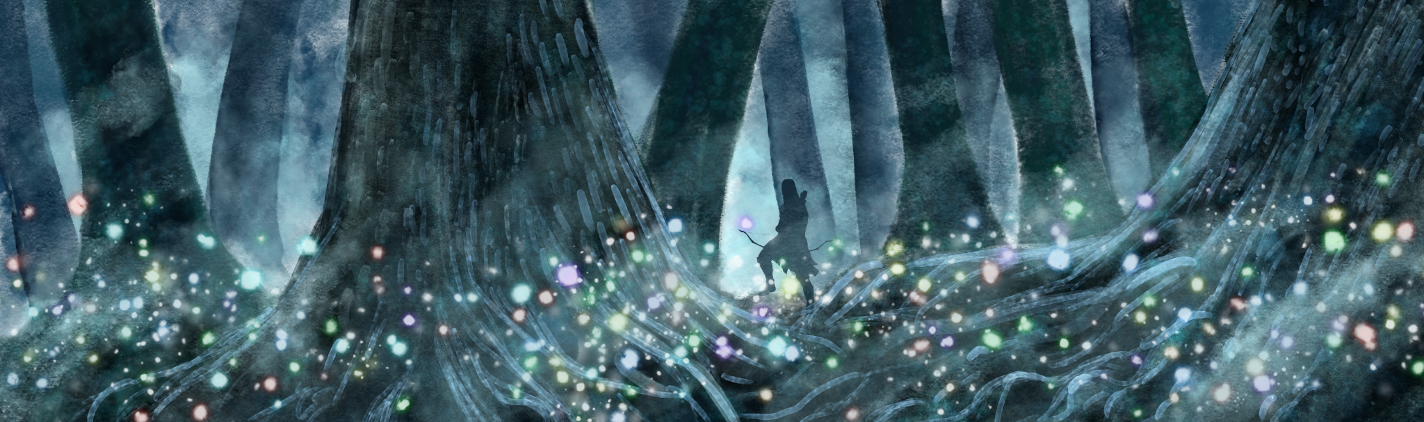The deep forest, refined from last week, by Amanda Spaid.