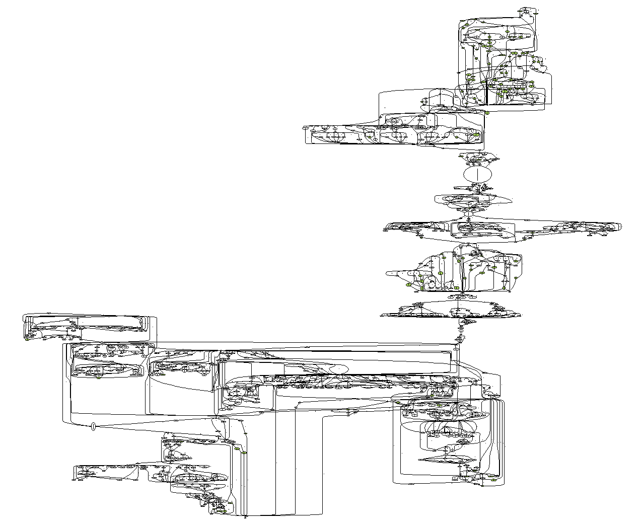 A high-level overview of the first 30 minutes of the game. You can really see the expanded scene choices, followed by contracting transition points! Then there's that last part...