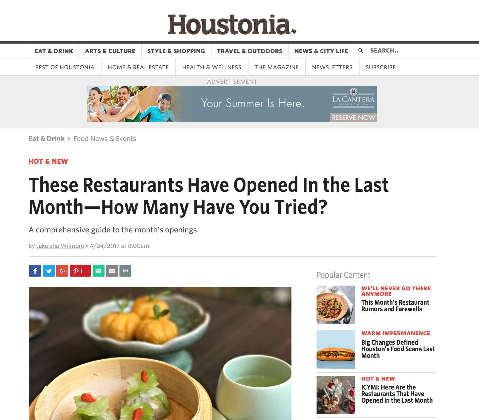 HOUSTONIA MAGAZINE