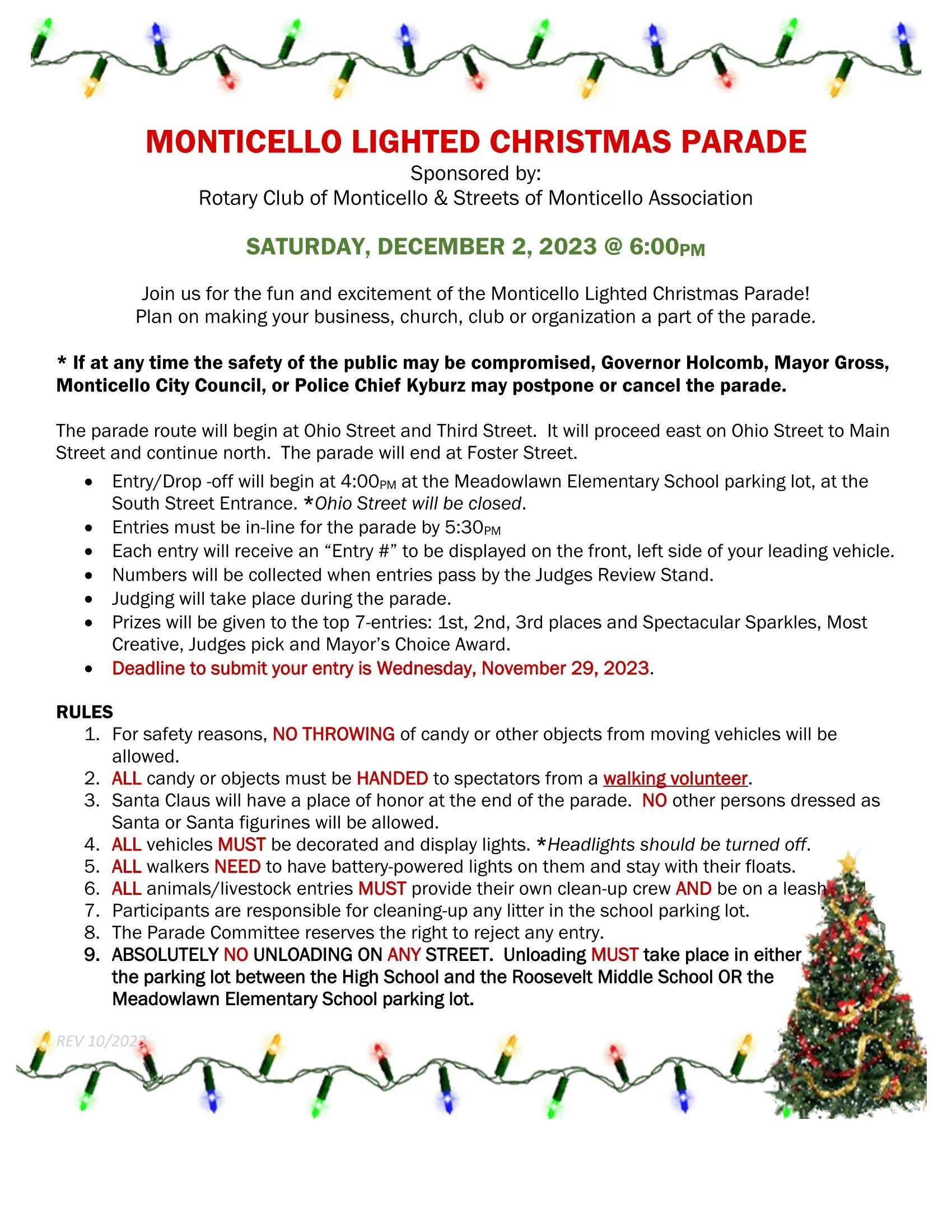 Monticello Lighted Christmas Parade — S.O.M.A. Streets Of Monticello