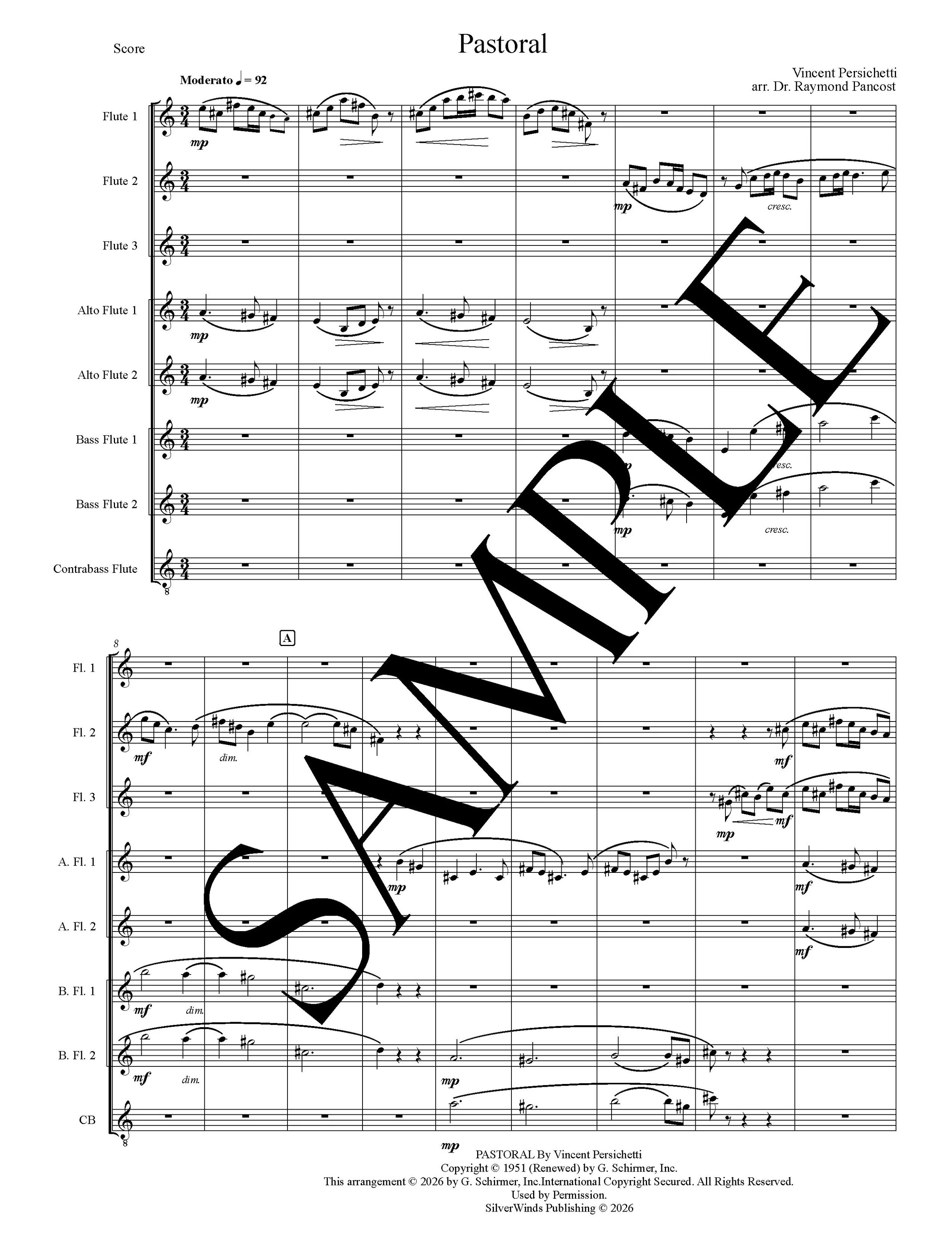 Perrsichetti flute SCORE sample