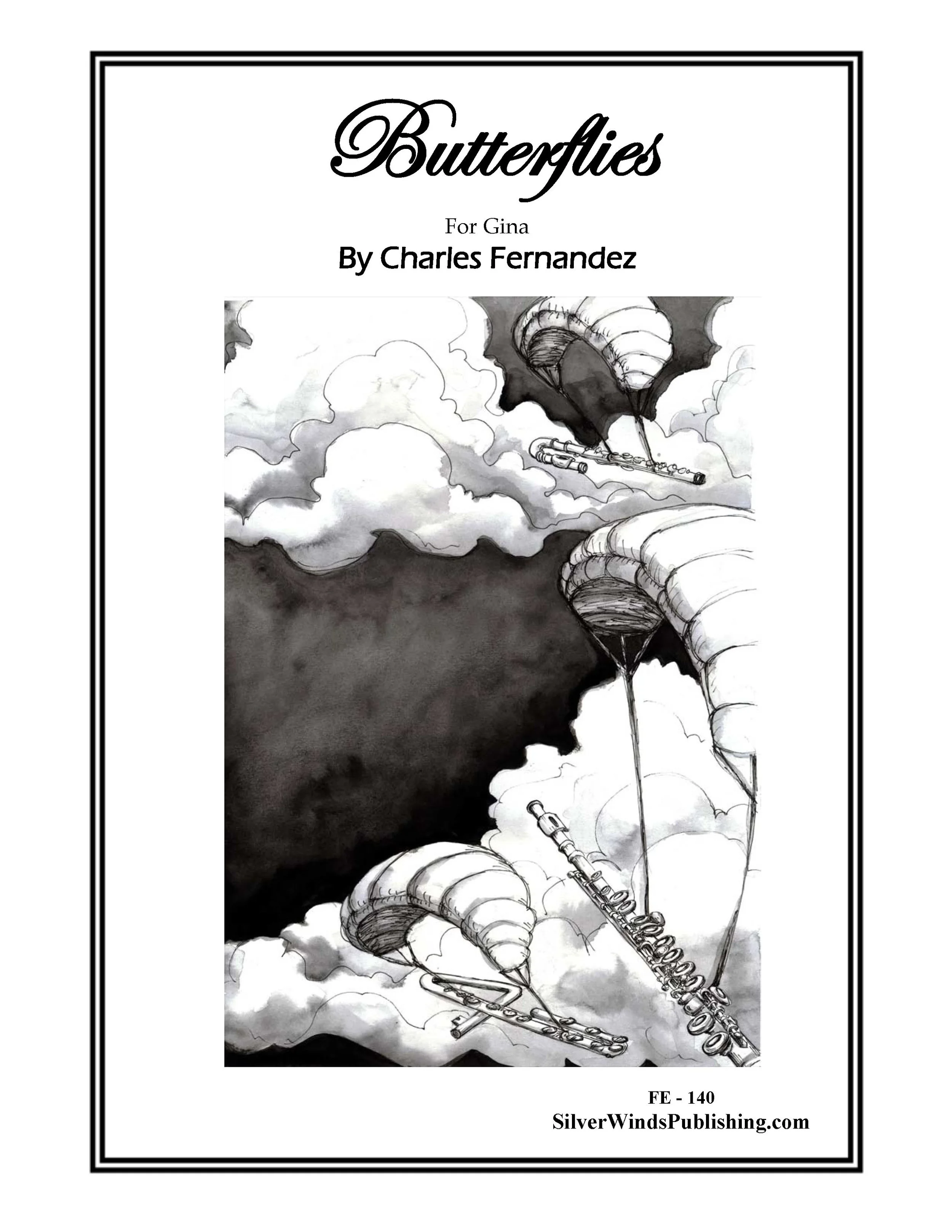 Butterflies by Charles Fernandez for flute