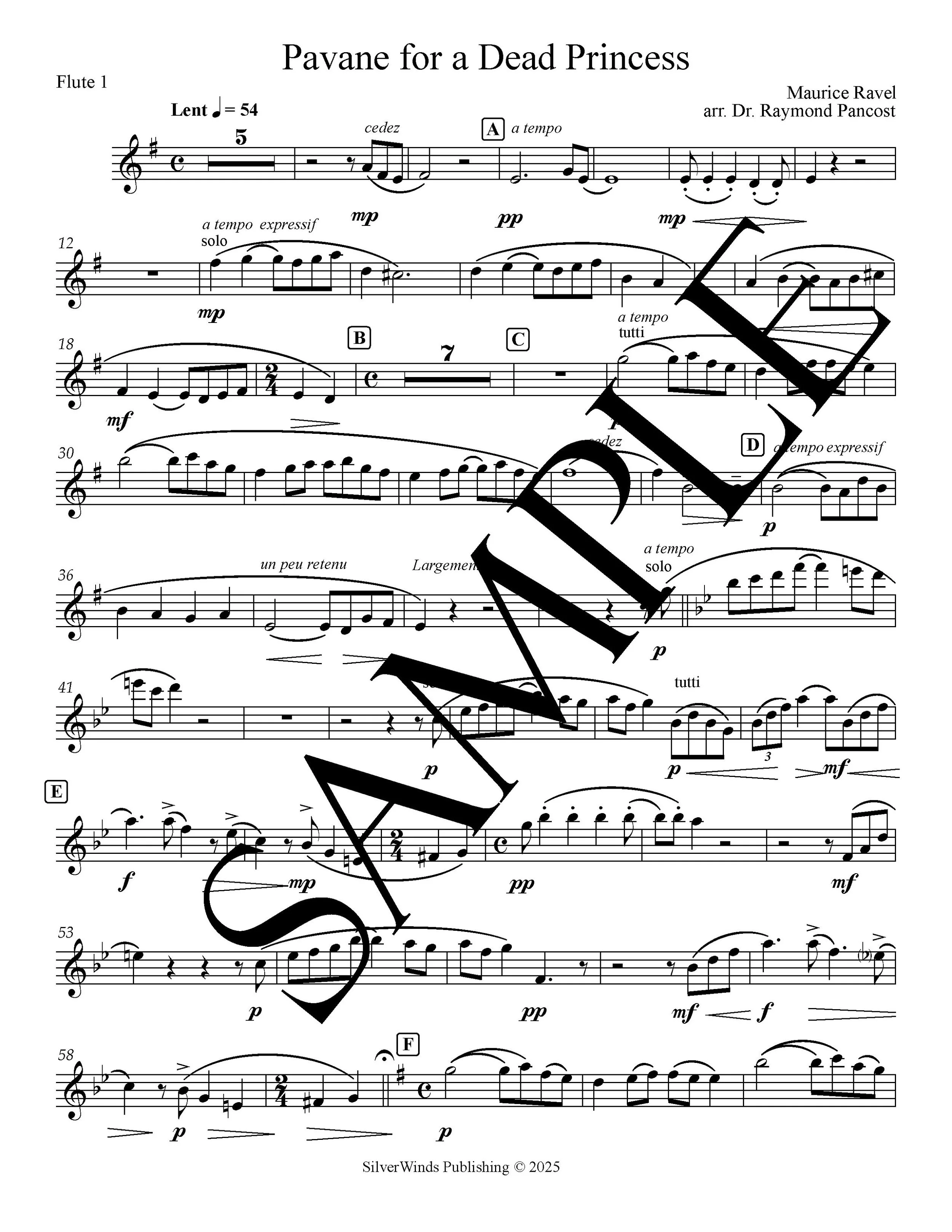 Ravel Pavane - Flute 1 sample