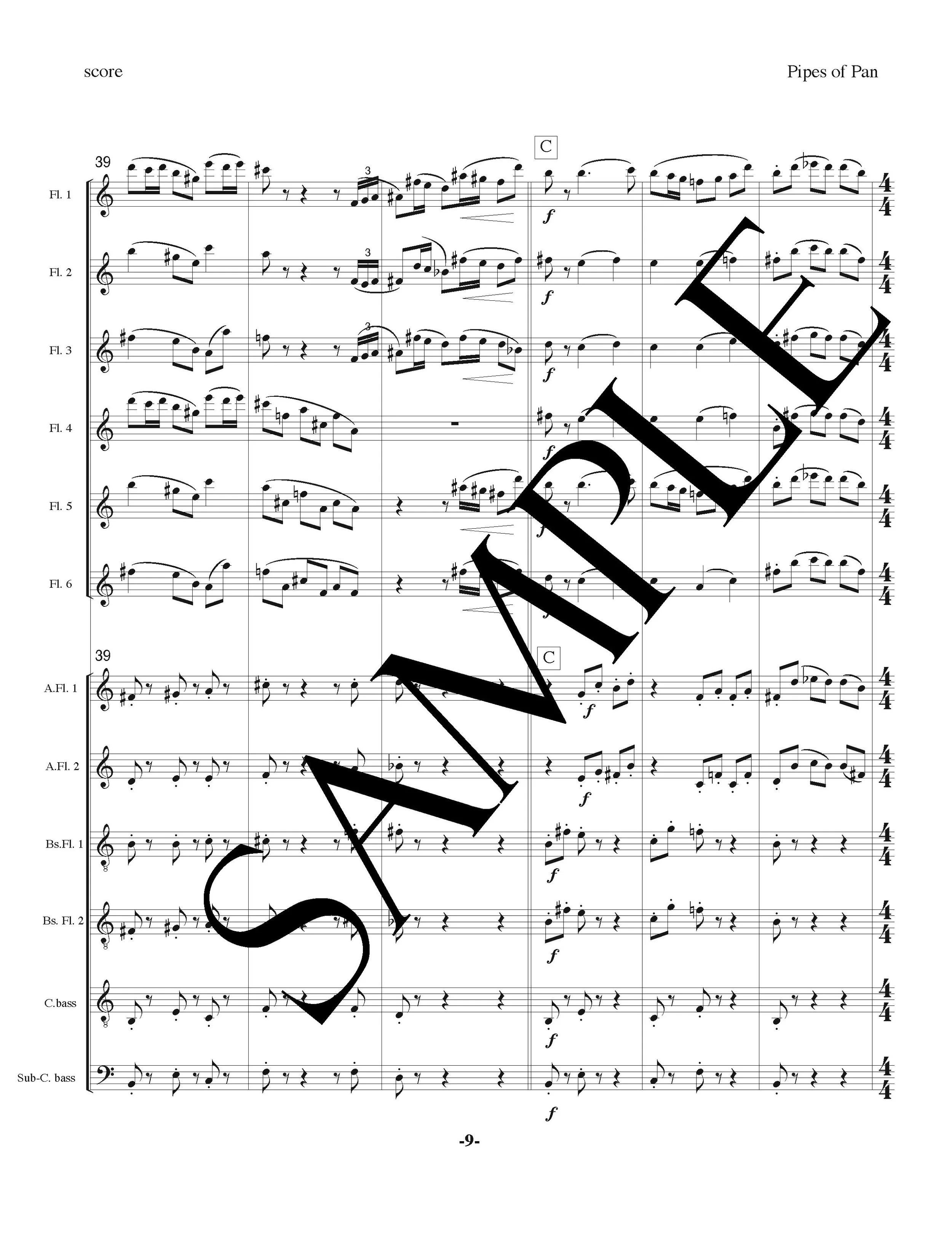Pipes of Pan by Michael Kibbe for flute
