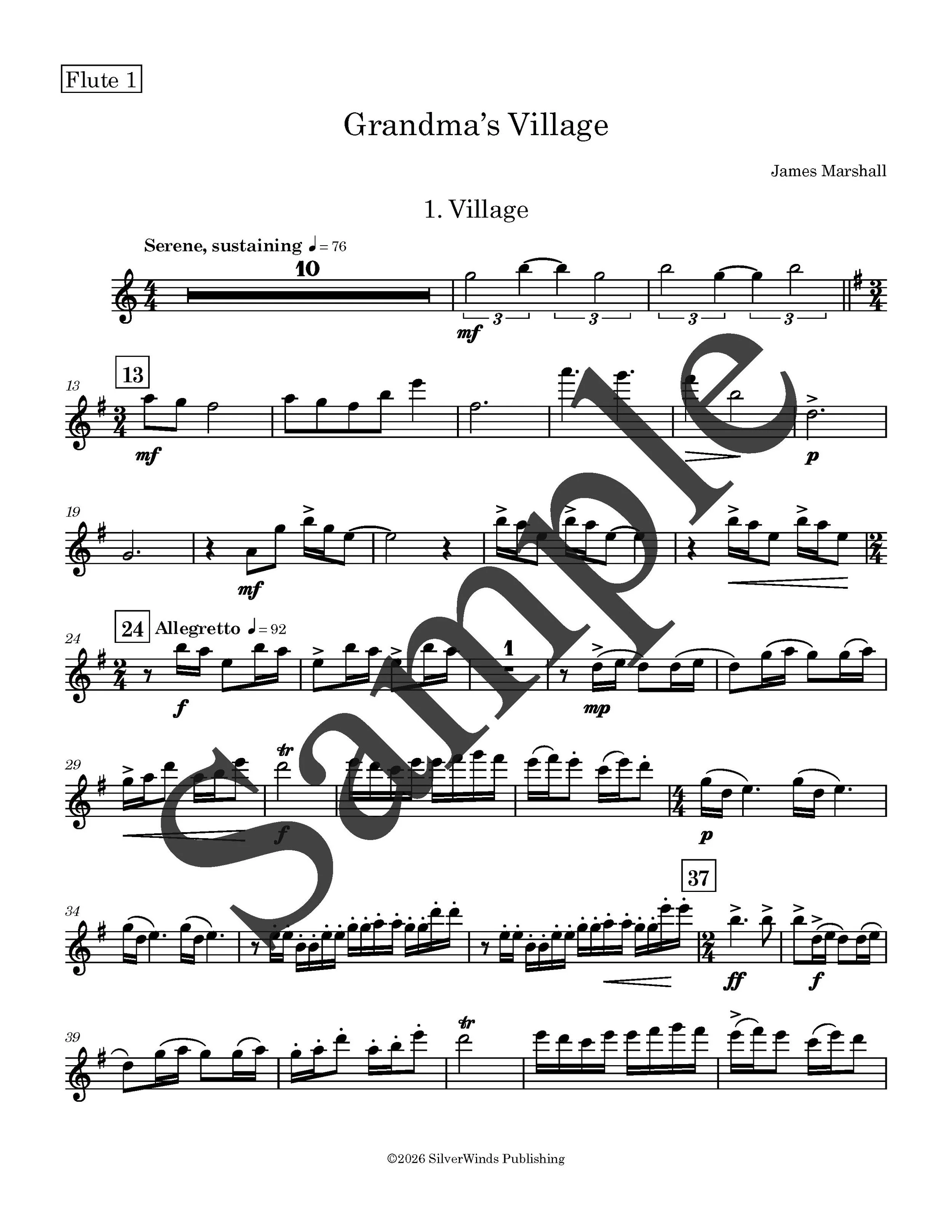 Grandma's Village Flute 1 sample