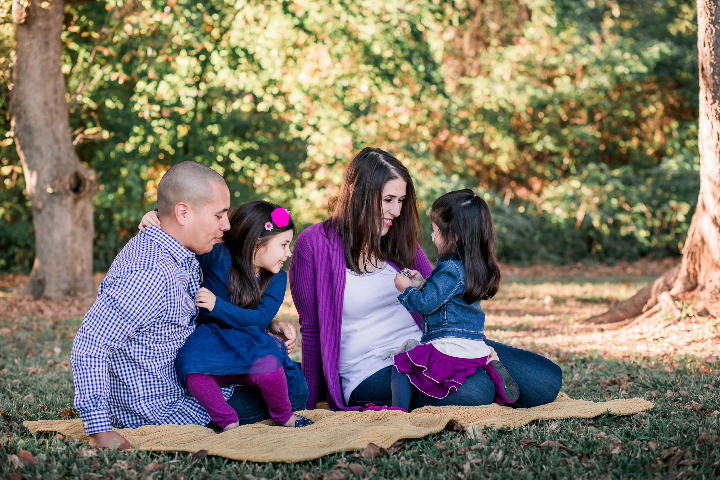 Fun Family of Four Photos | Cypress TX