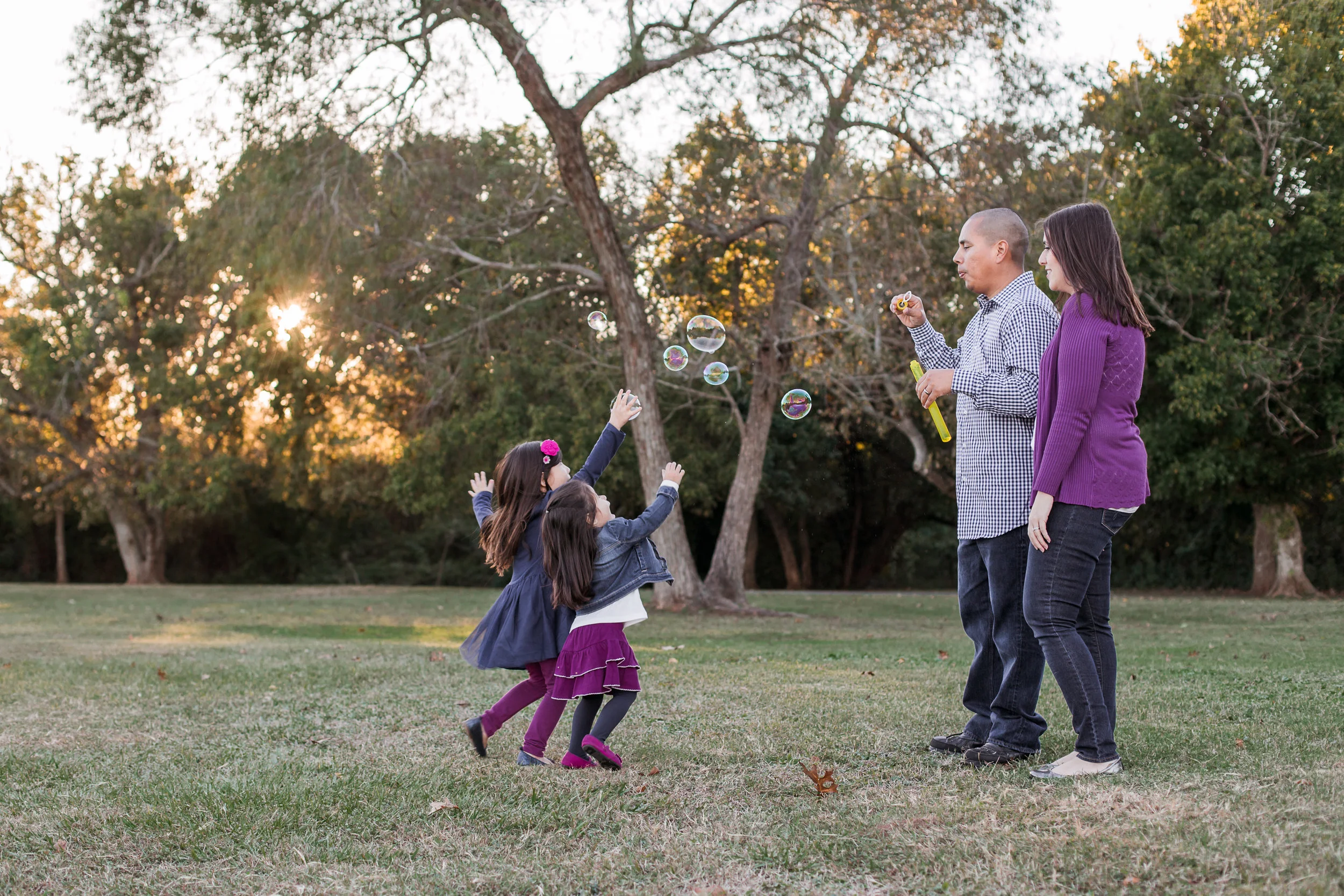 Fun Family of Four Photos | Houston TX