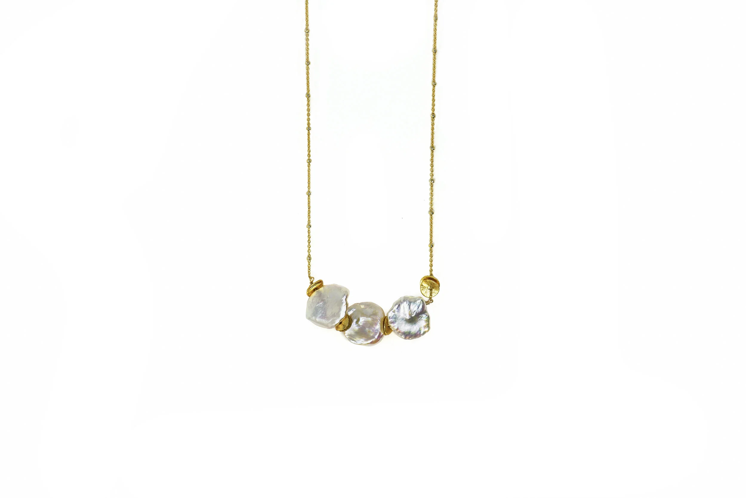 3 Keshi Pearl Necklace