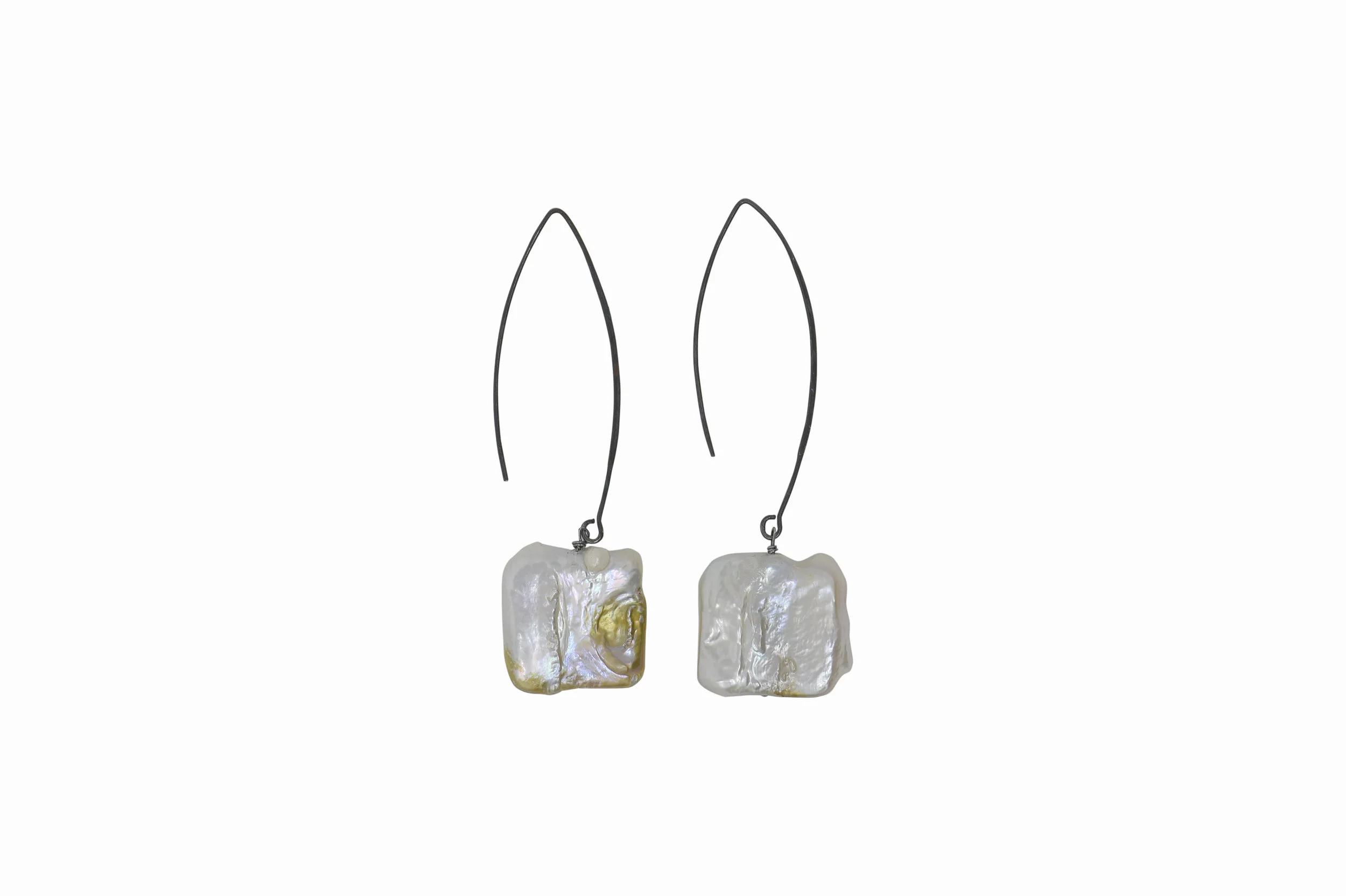 22mm Square Baroque Anodize Earring