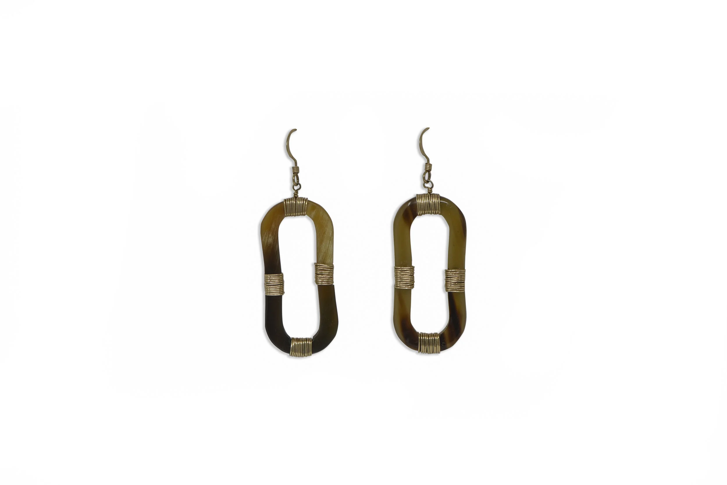 4 Sided Open Bone Earrings