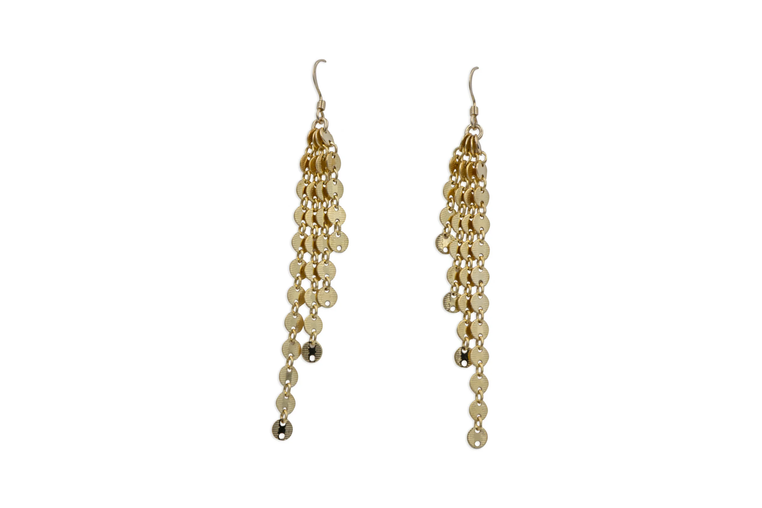 Small Disk 4 Strand Earring