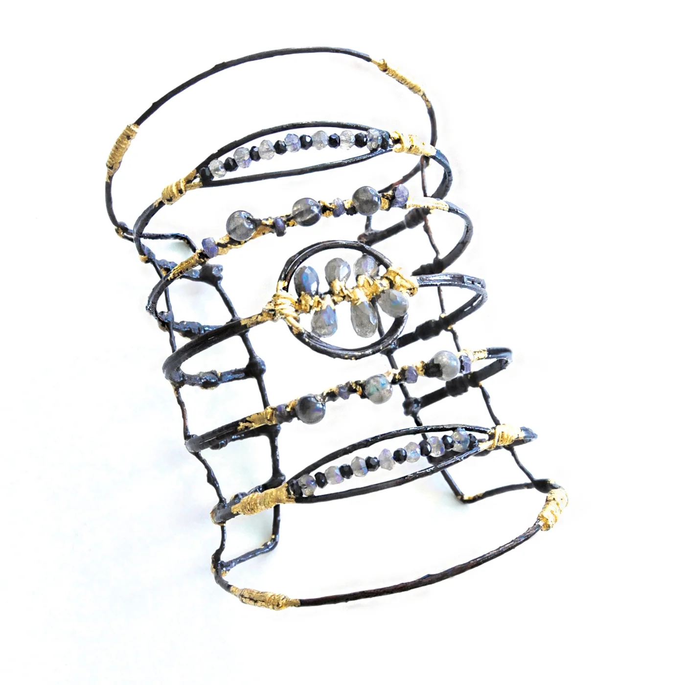 Gladiator Labradorite Cuff Bracelet
