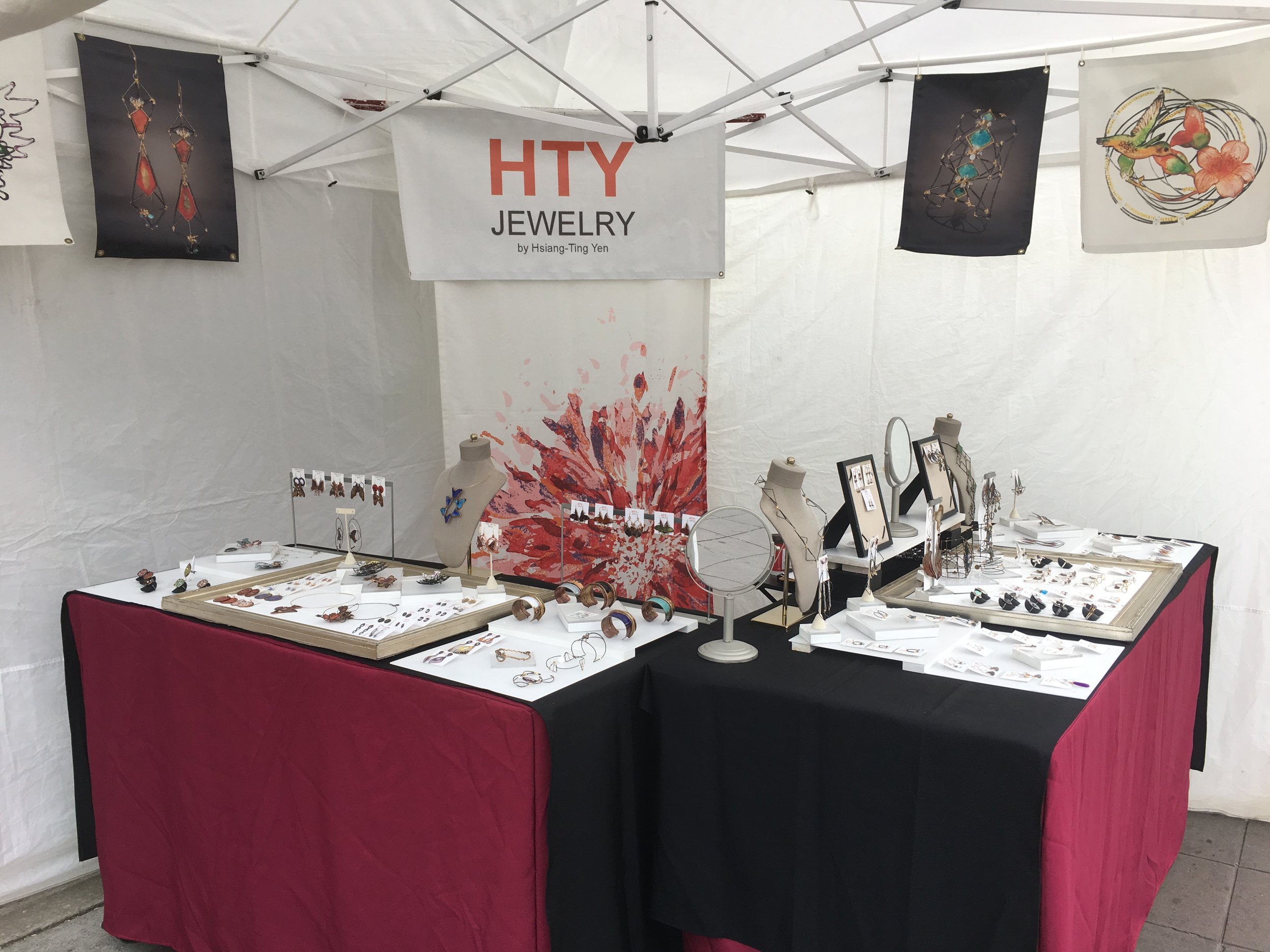 My booth at the show (E8)