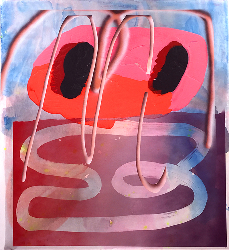 Consultable Puddle , 2015, synthetic polymer paint on canvas, 72 x 66 inches