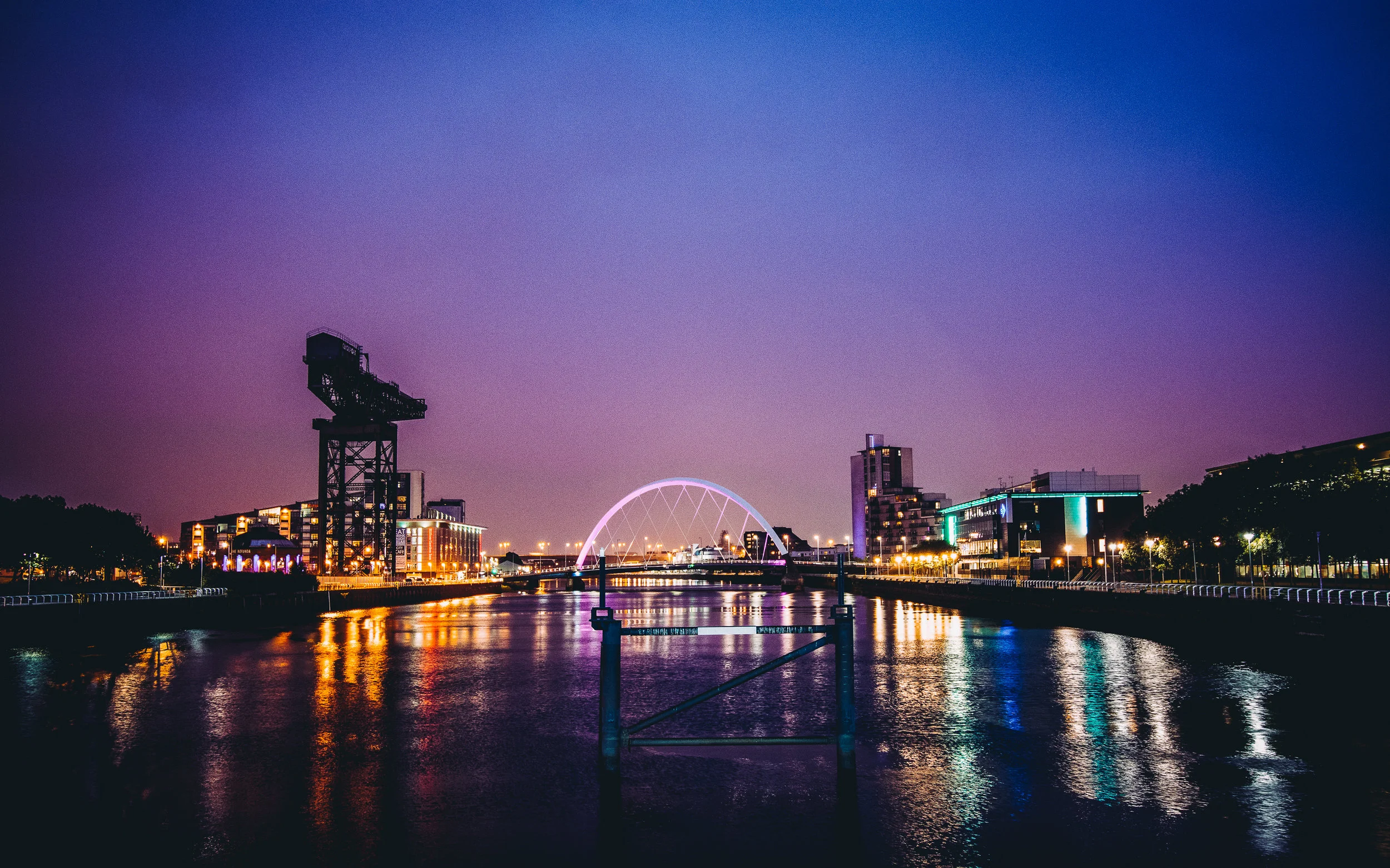 The River Clyde. Don't let anyone tell you Glasgow isn't a pretty place.
