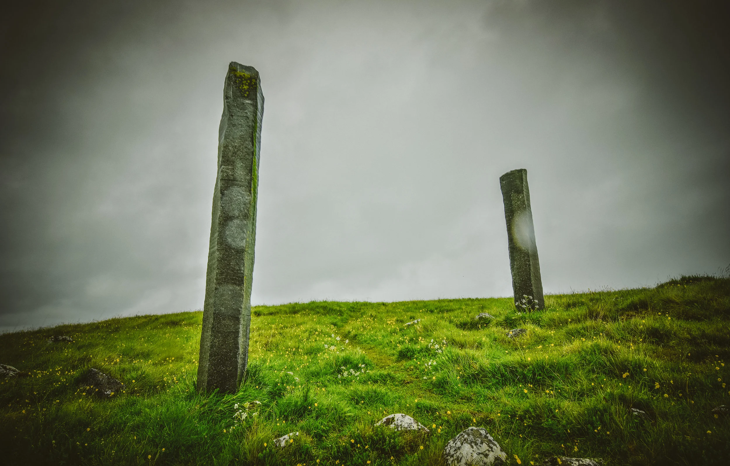 Standing stones, or "Áfangar" by Richard Serra. Read more about it here .
