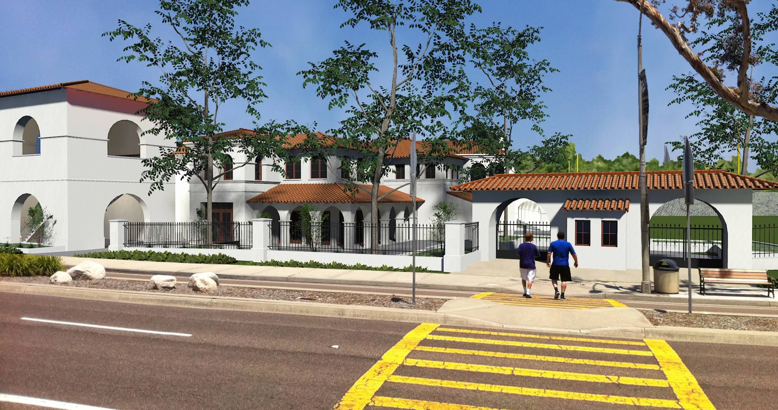  Rendering of Army Navy Academy site 