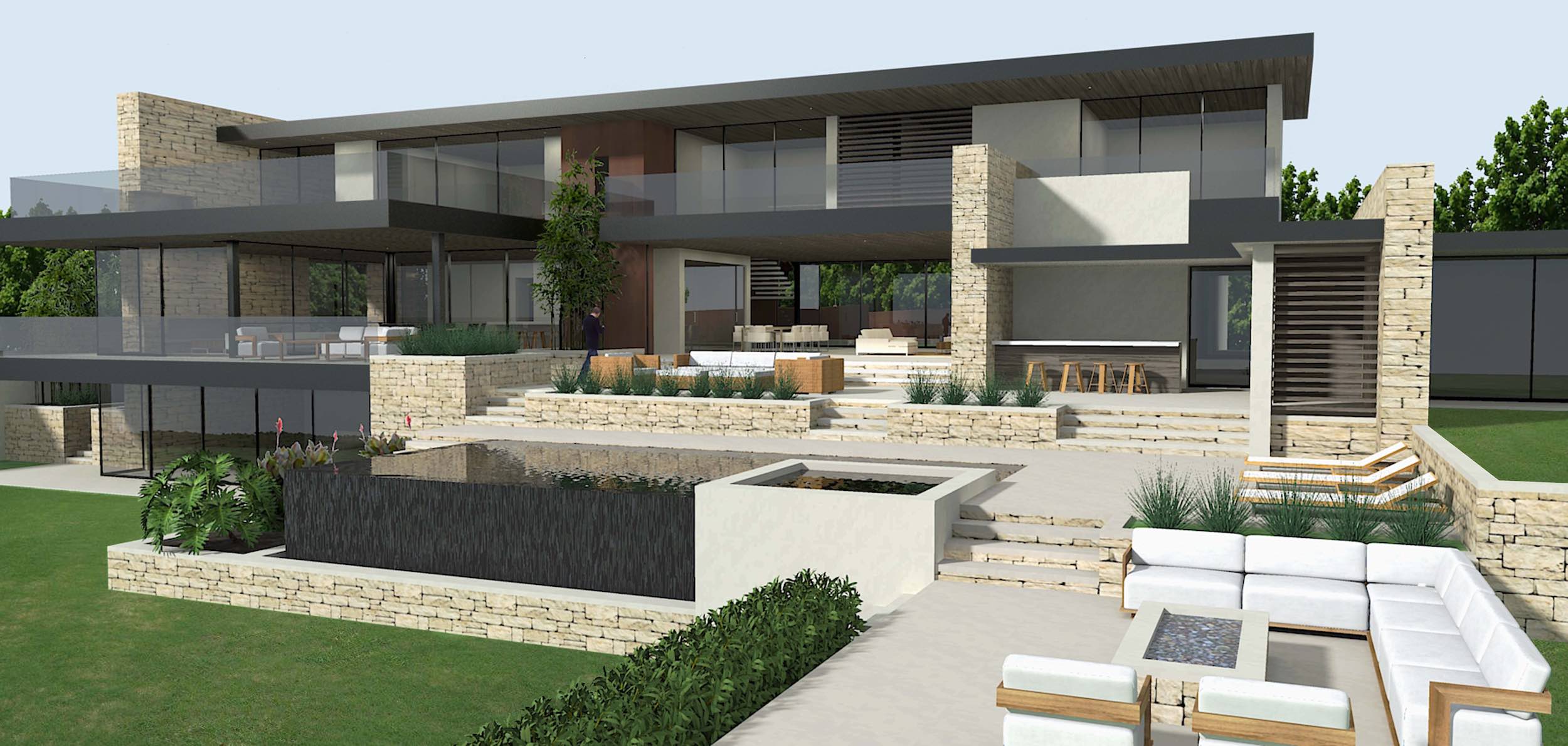  Rendering showing second pool design 