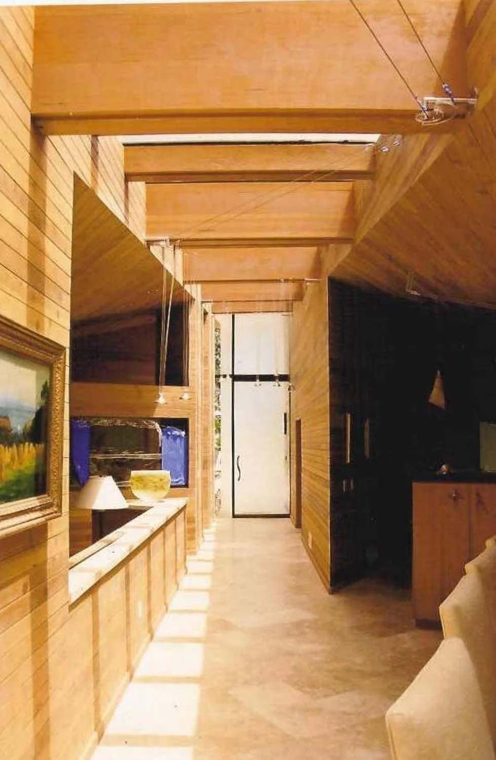  Interior hall with stone flooring 
