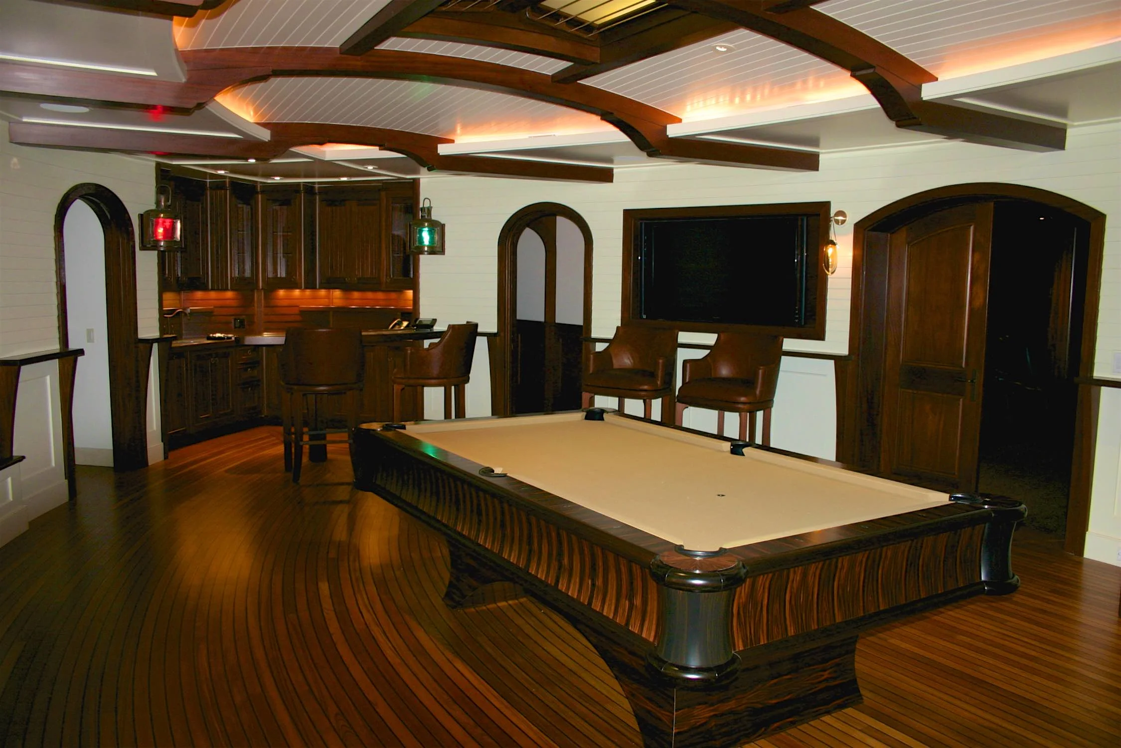  Ship gallery style bar and game room 