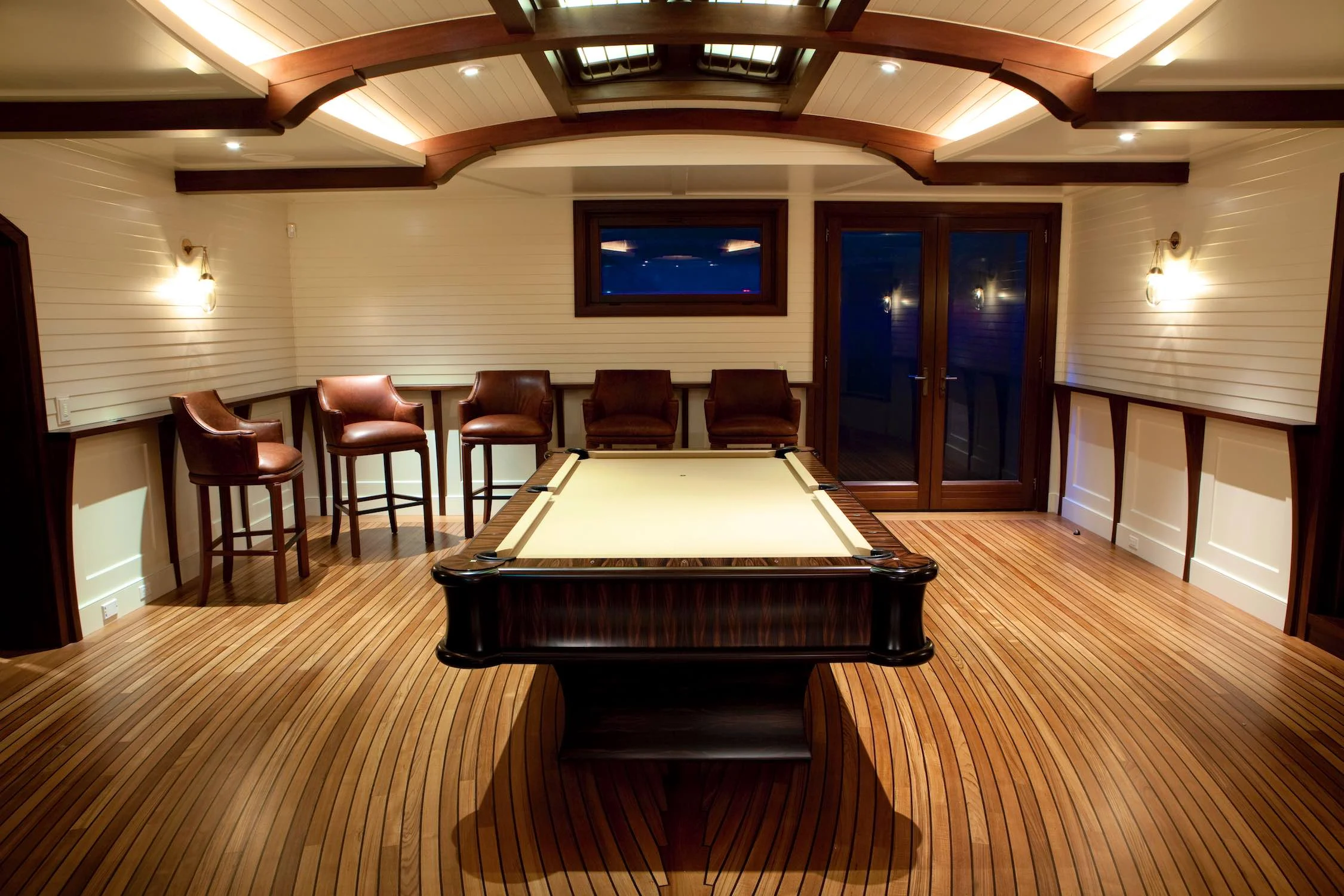  Game room concept - influenced by the design of wooden ships 