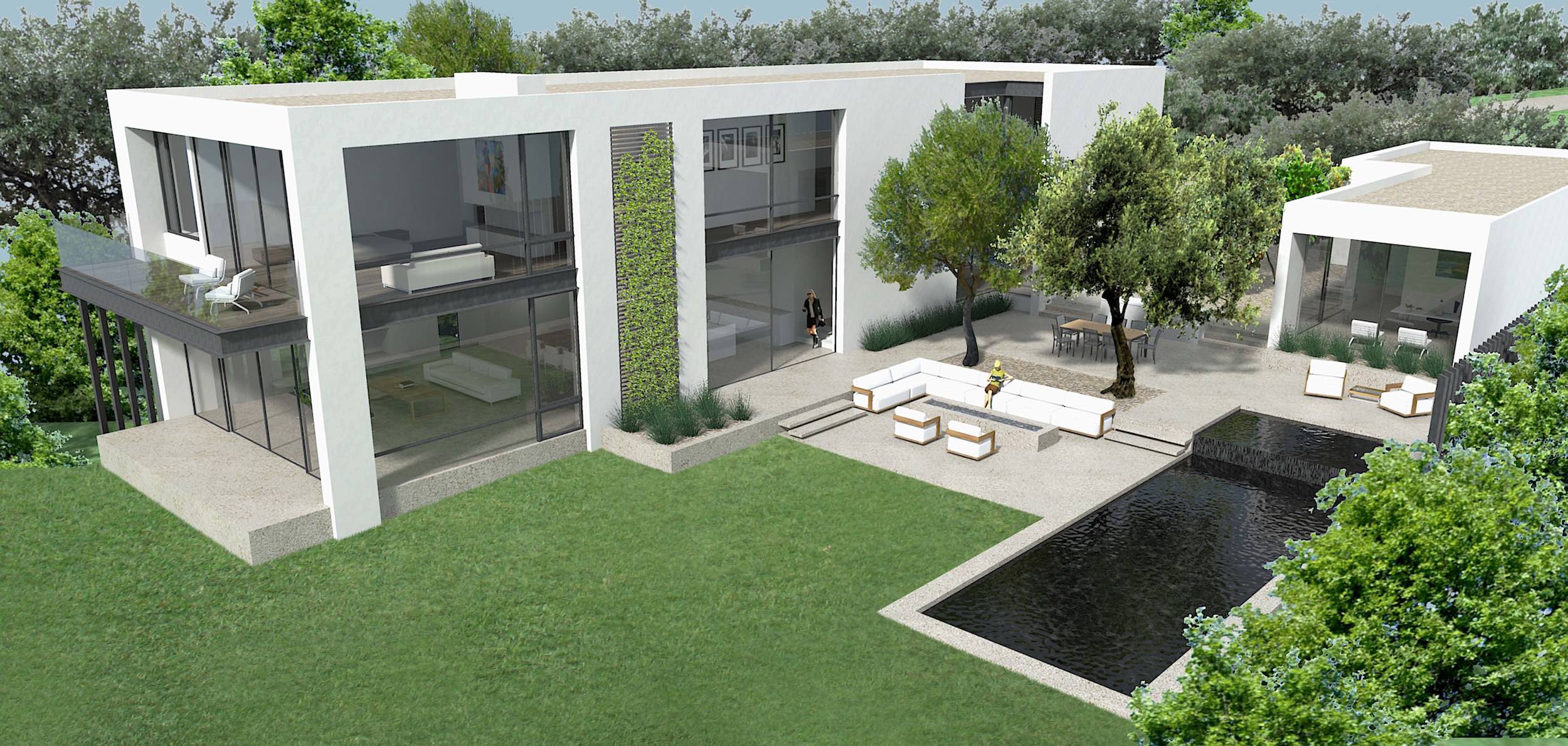  Aerial view of backyard&nbsp; 