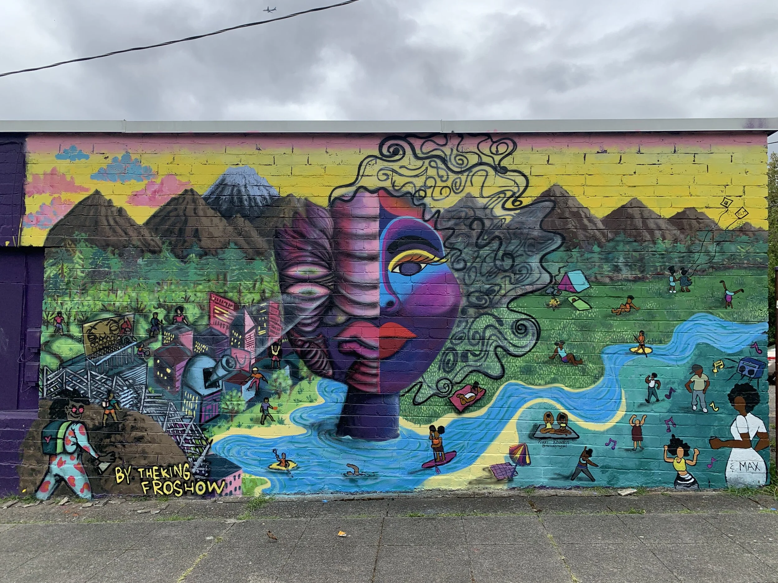 Eddie Bauer commissioned Perri Rhoden and AFROSPK to commission a  mural for their 2021 Find Yourself Outside Campaign. (Copy)