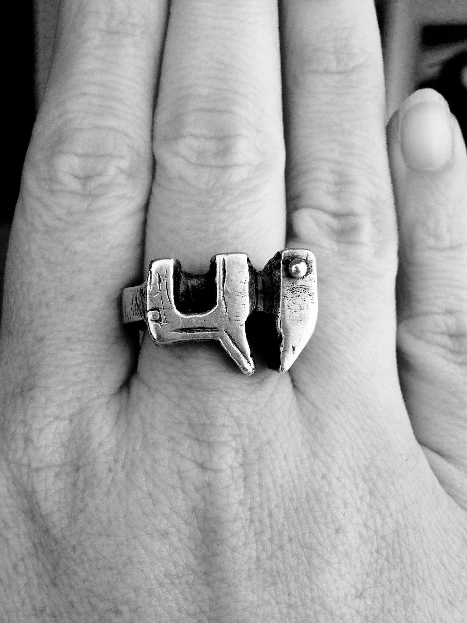 Stephanie Ellison<br>Rusted Wrench Ring