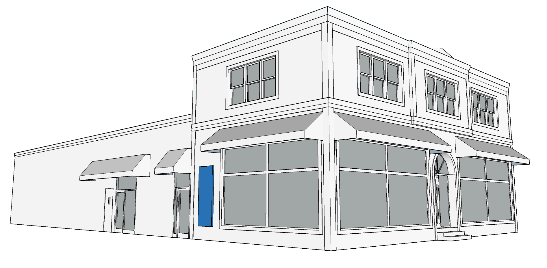 WALL SIGN - Cannot be larger than 24 SF. - Sign cannot be more than 15 feet in height. - Font cannot be taller than 1 foot. - Lettering, numbers, and graphics cannot take up more than 60% of sign. - Sign may be applied letters. - Only one wall sign per business.