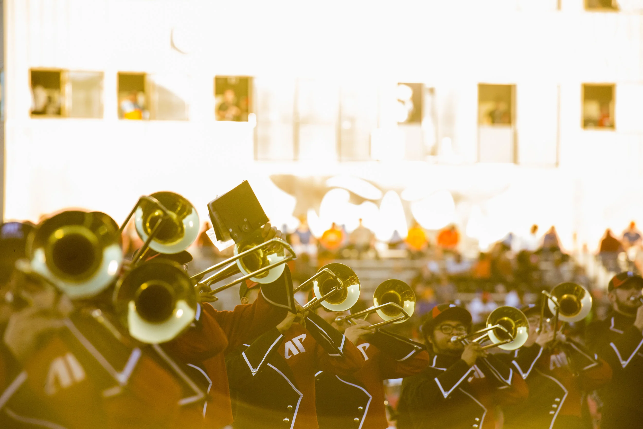  Austin Peay's band performs during pregame before the UT Martin game on September 30, 2017. 