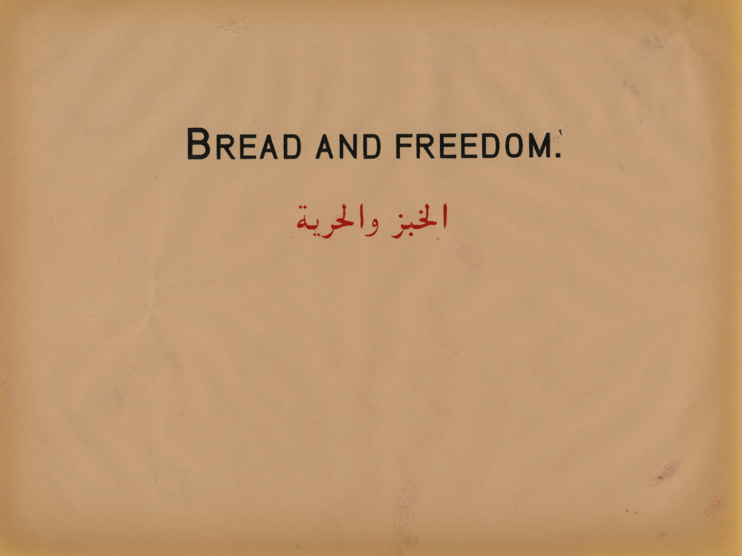  Bread and Freedom, Prestige of terror, 2010, Work on paper, 22 x 28 cm 