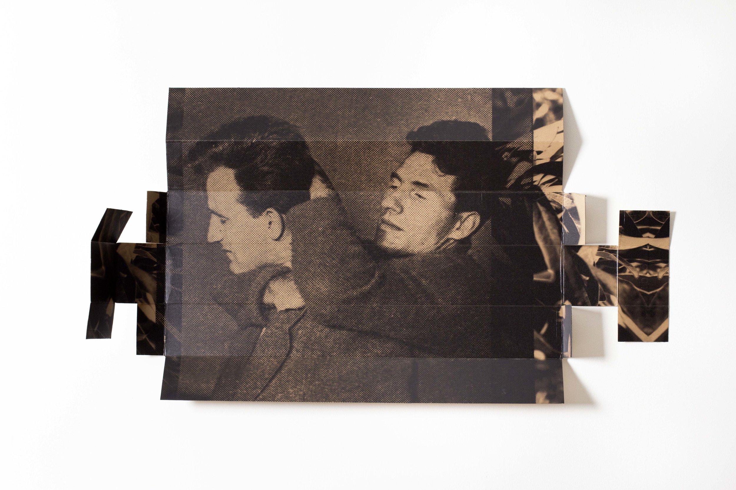  Bandage the knife not the wound, Broomberg &amp; Chanarin, UV print on cardboard, 2018 