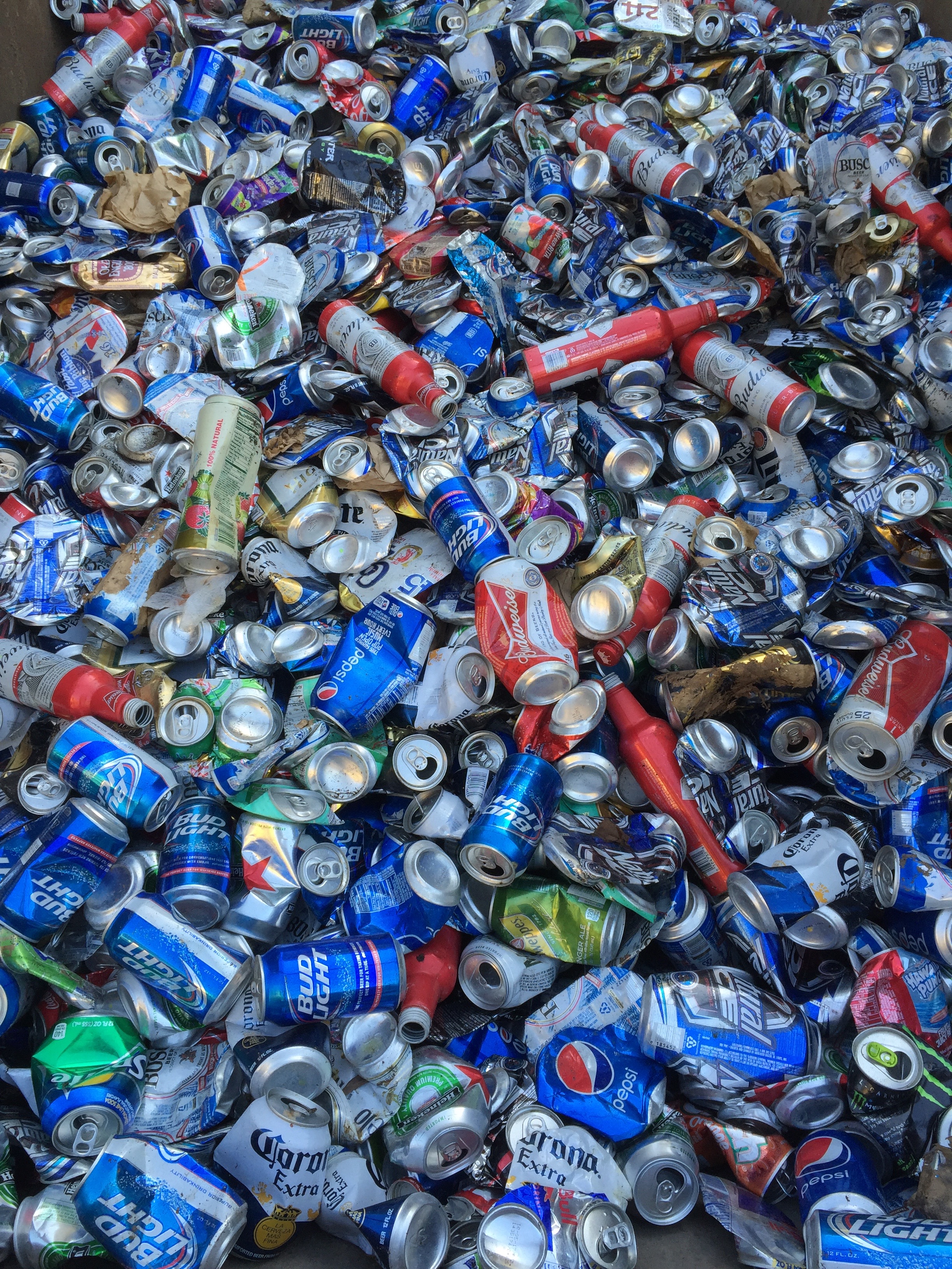 A file photo of aluminum pots made from scrap metal in a market in