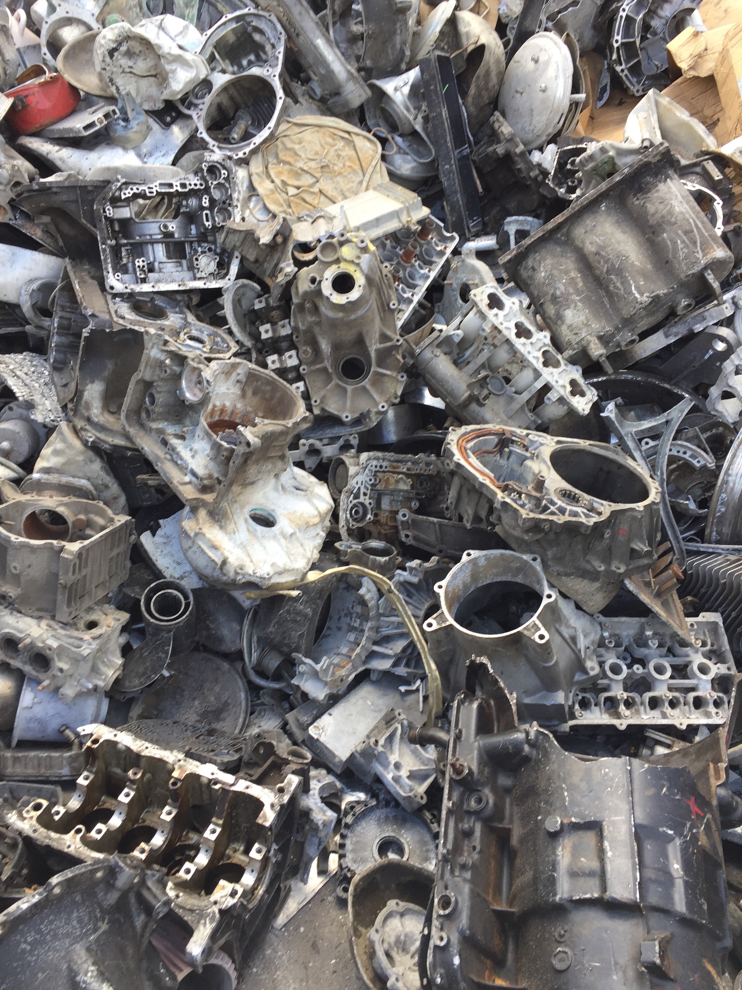 A file photo of aluminum pots made from scrap metal in a market in