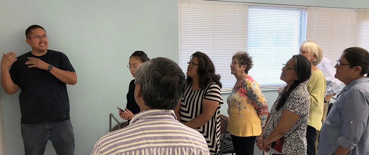 Curtis Quam of Zuni Pueblo's A:Shiwi Awan Museum