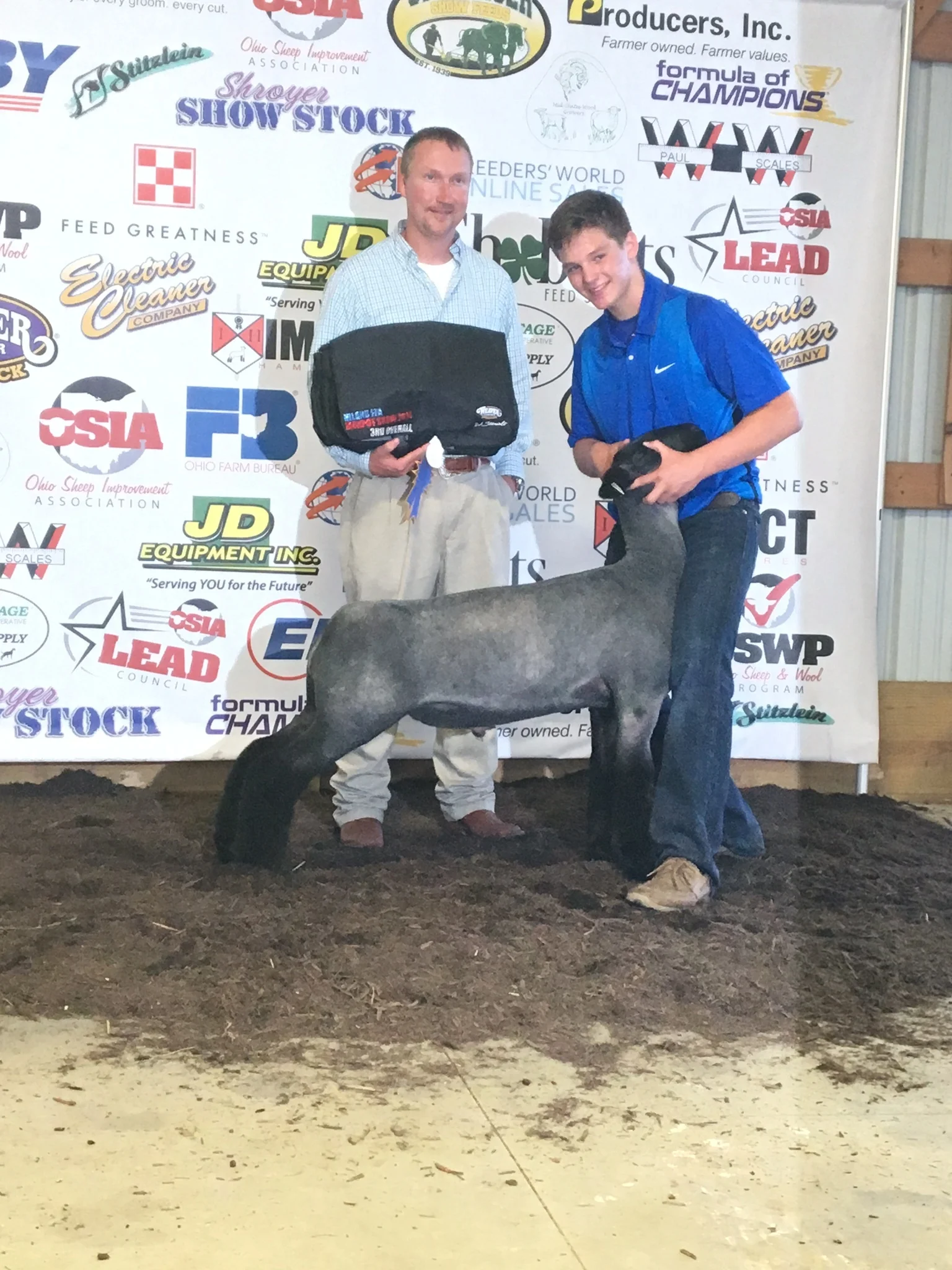 Champion Nat / Reserve Grand Champion/3rd Overall (Show B), Mid-Ohio Lamb Classic, shown by: Ian Johnson