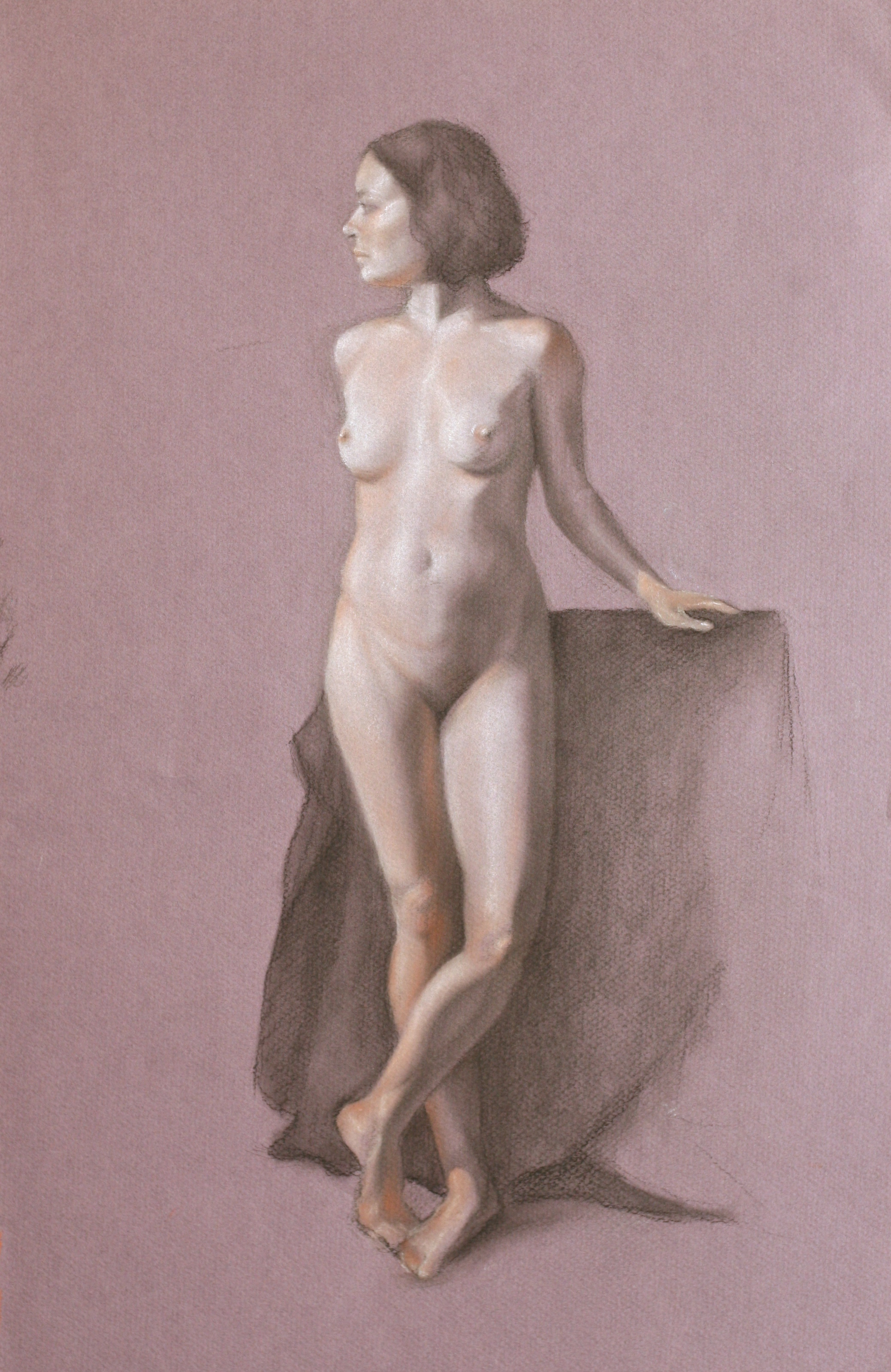 Figure Study on Blue