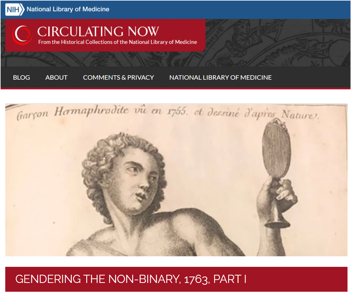 Gendering the Non-Binary, 1763, Part I