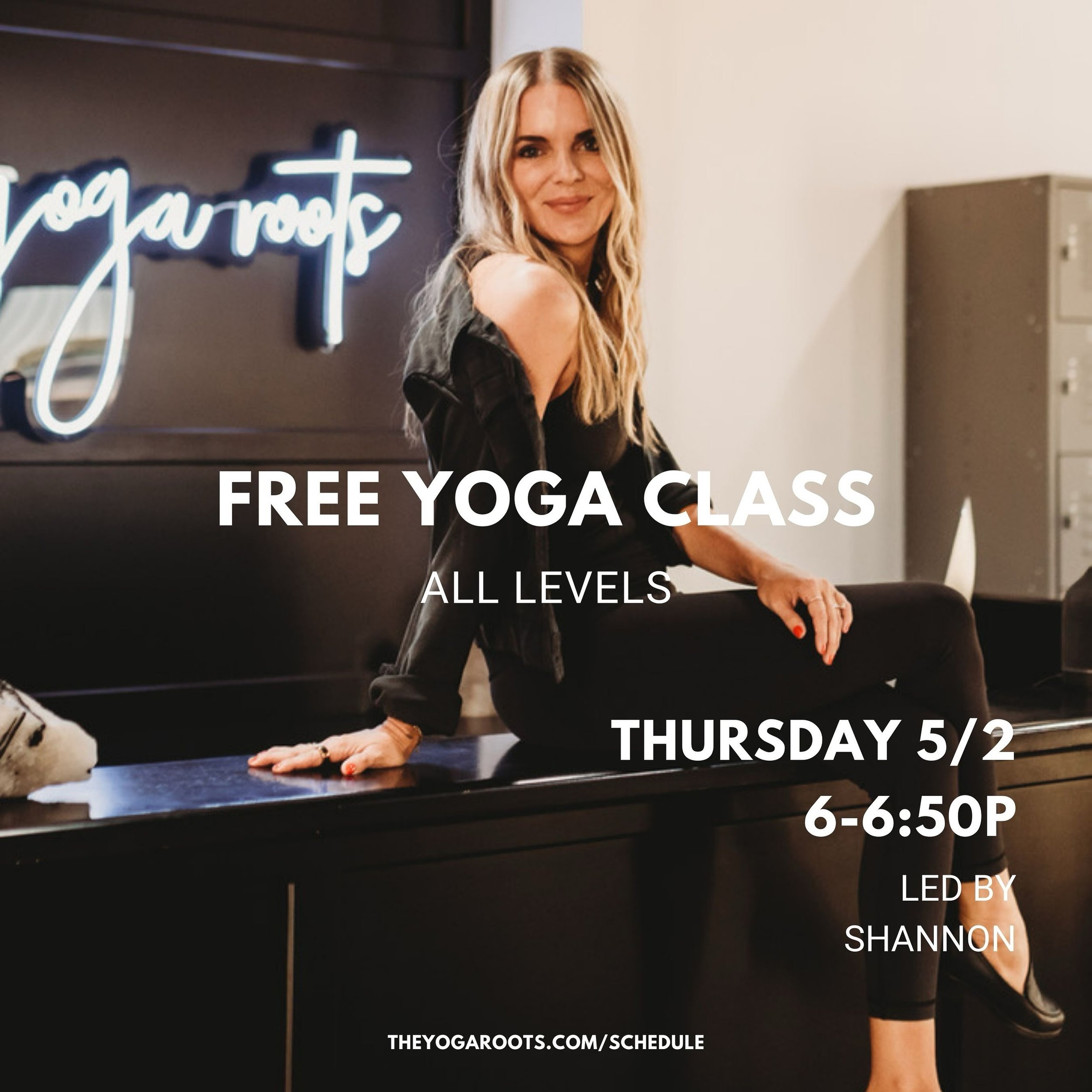 Never been to us and want to try it out? Want to bring all your friends!? We gotchu! Join our owner @shannon.quigley for a FREE yoga class!
Thursday 5/2 6p. 
Guaranteed fun, sweat and a dope playlist. 
Preregistration required since it will sell out!