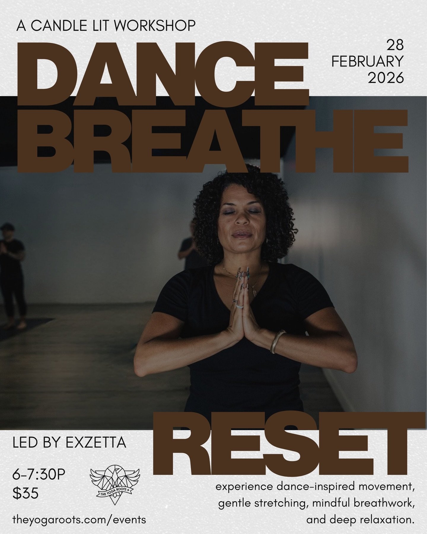 Receive a special gift if you register by 2/18 🖤

Join us for a 90-minute, candle-lit experience blending dance-inspired movement, gentle stretching, mindful breathwork, and deep relaxation. This nourishing class is designed to help you release stre