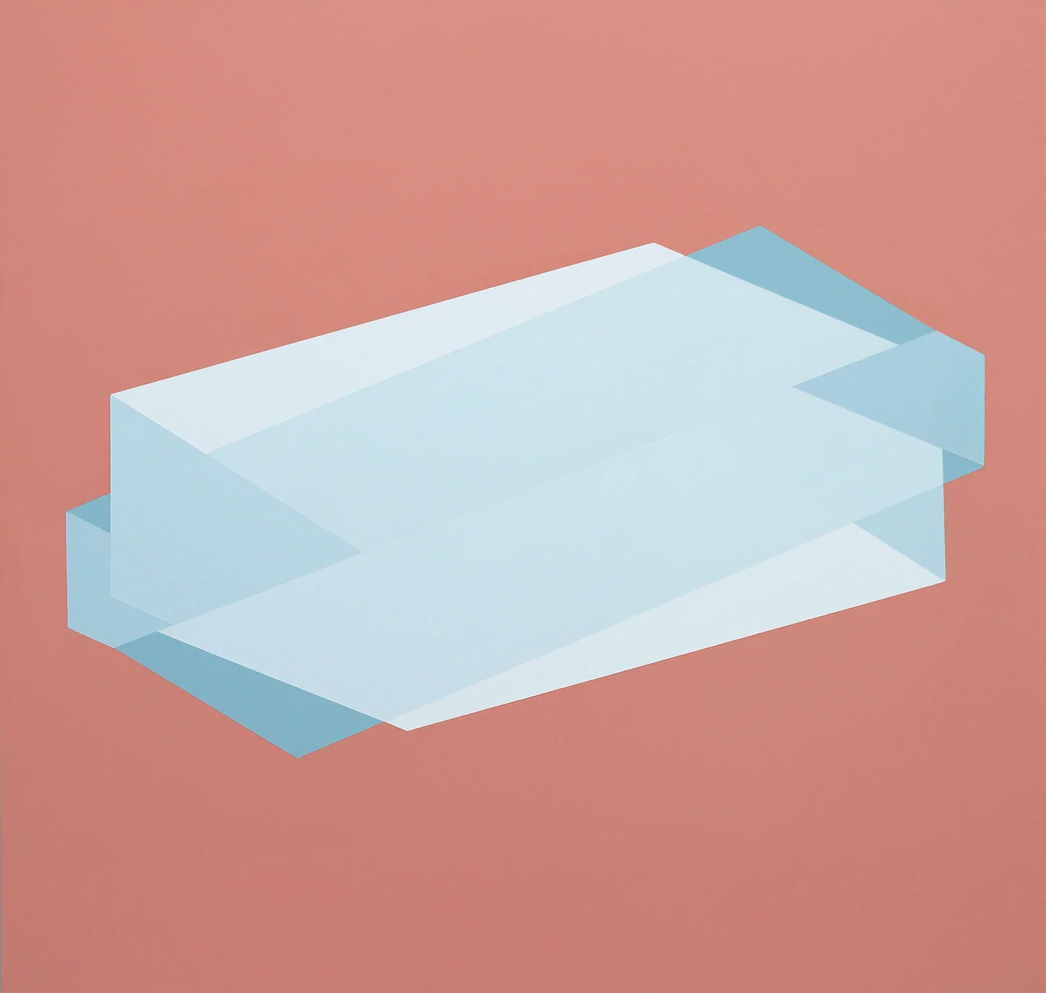 February - August #3 2014 Acrylic on panel 23 x 24 inches