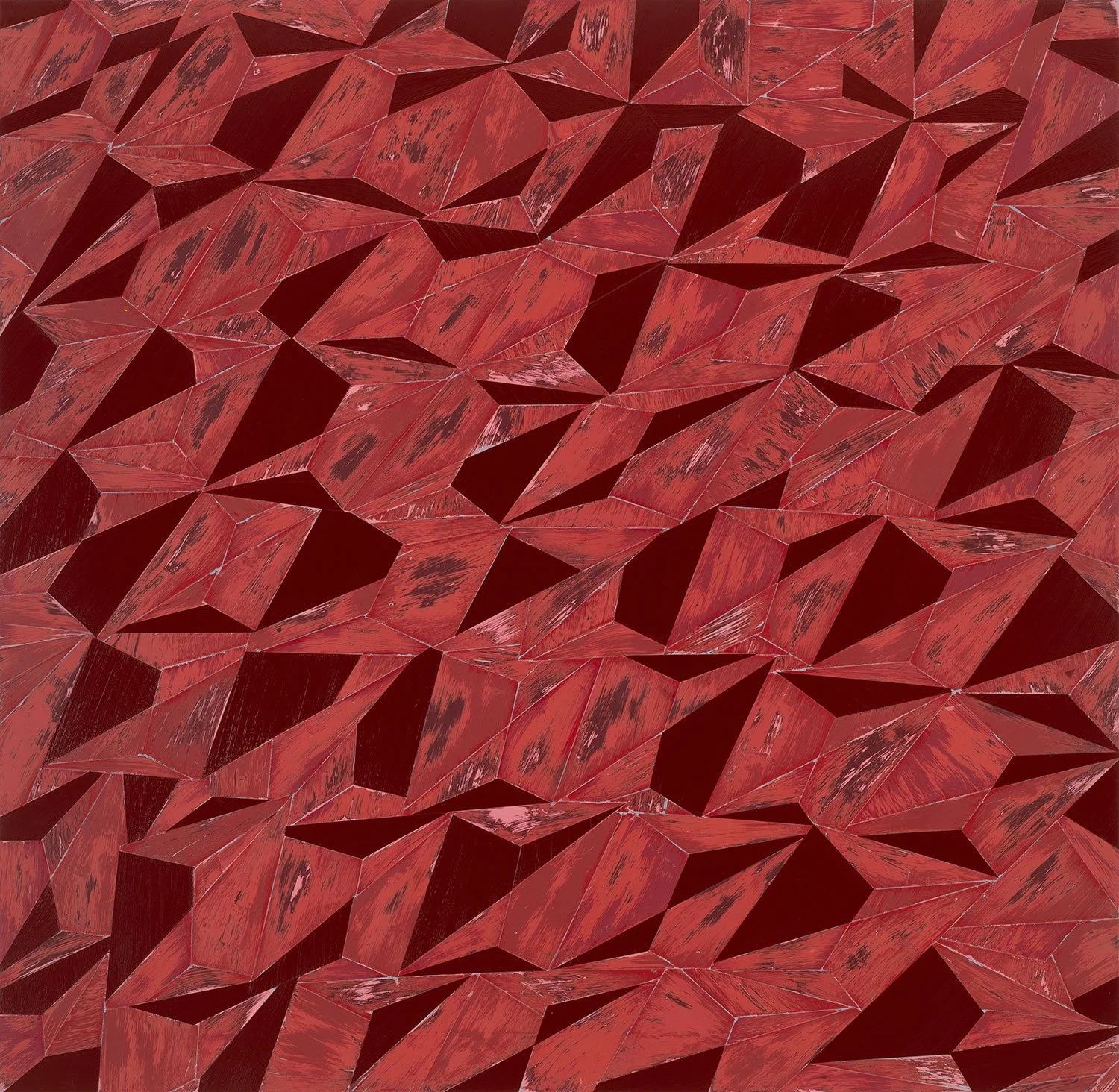 Terra 2025 Acrylic on panel 37 × 38 in.