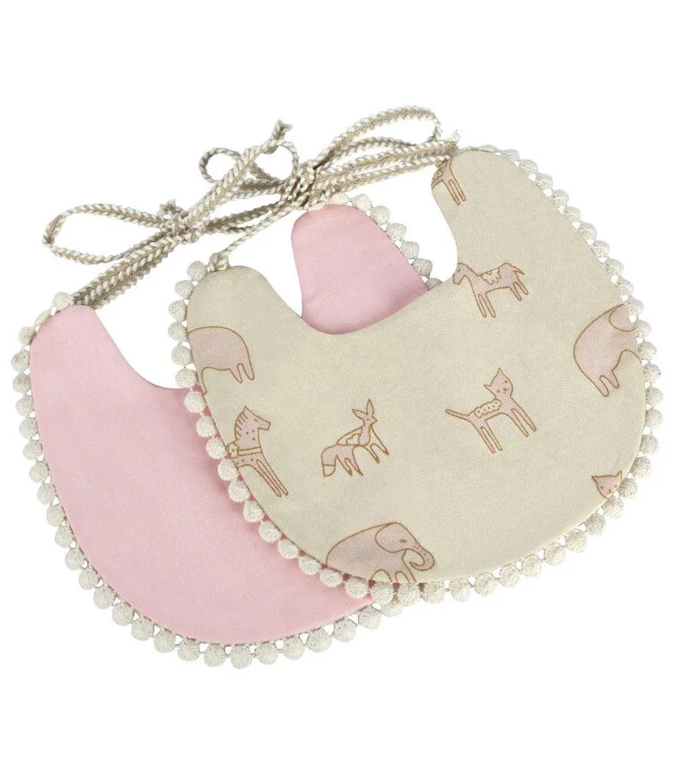 Lolly Pink Reversible Bib