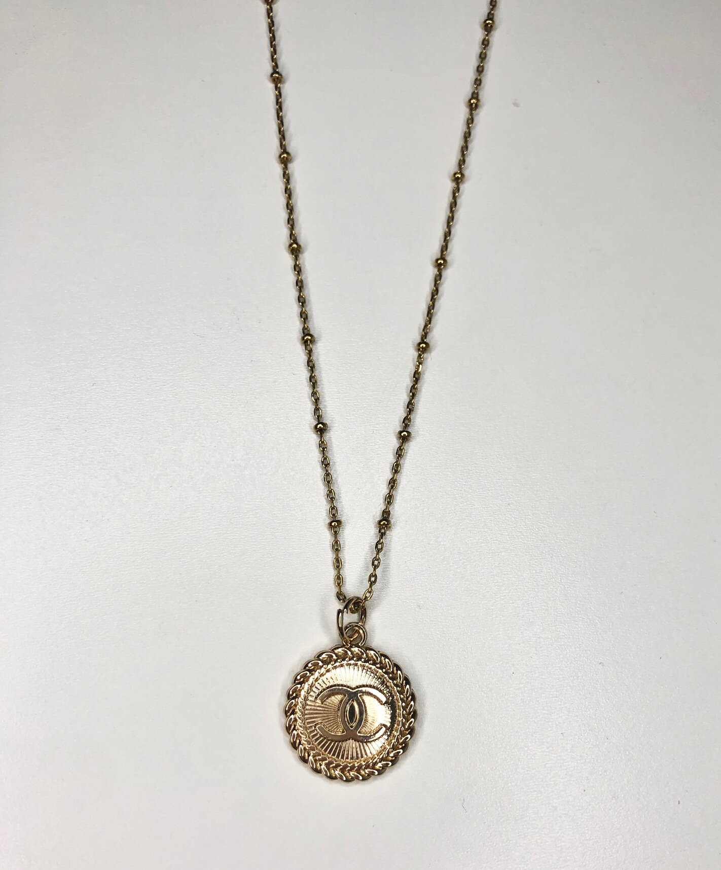 Chanel Button Necklace 