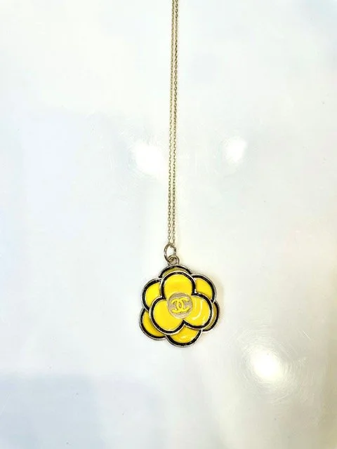Repurposed Chanel Button Yellow