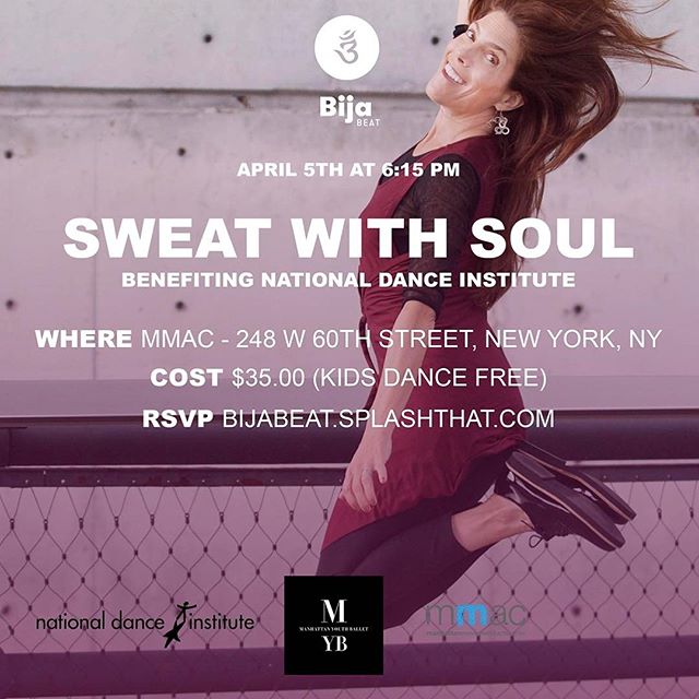 All you need is a good attitude, the will to do good and a love of dance to be successful at Sweat With Soul! 💃 Join us on Wednesday April 5th for another round of moving and grooving with our friends at @myballet1 and @nationaldanceinstitute. We&rs