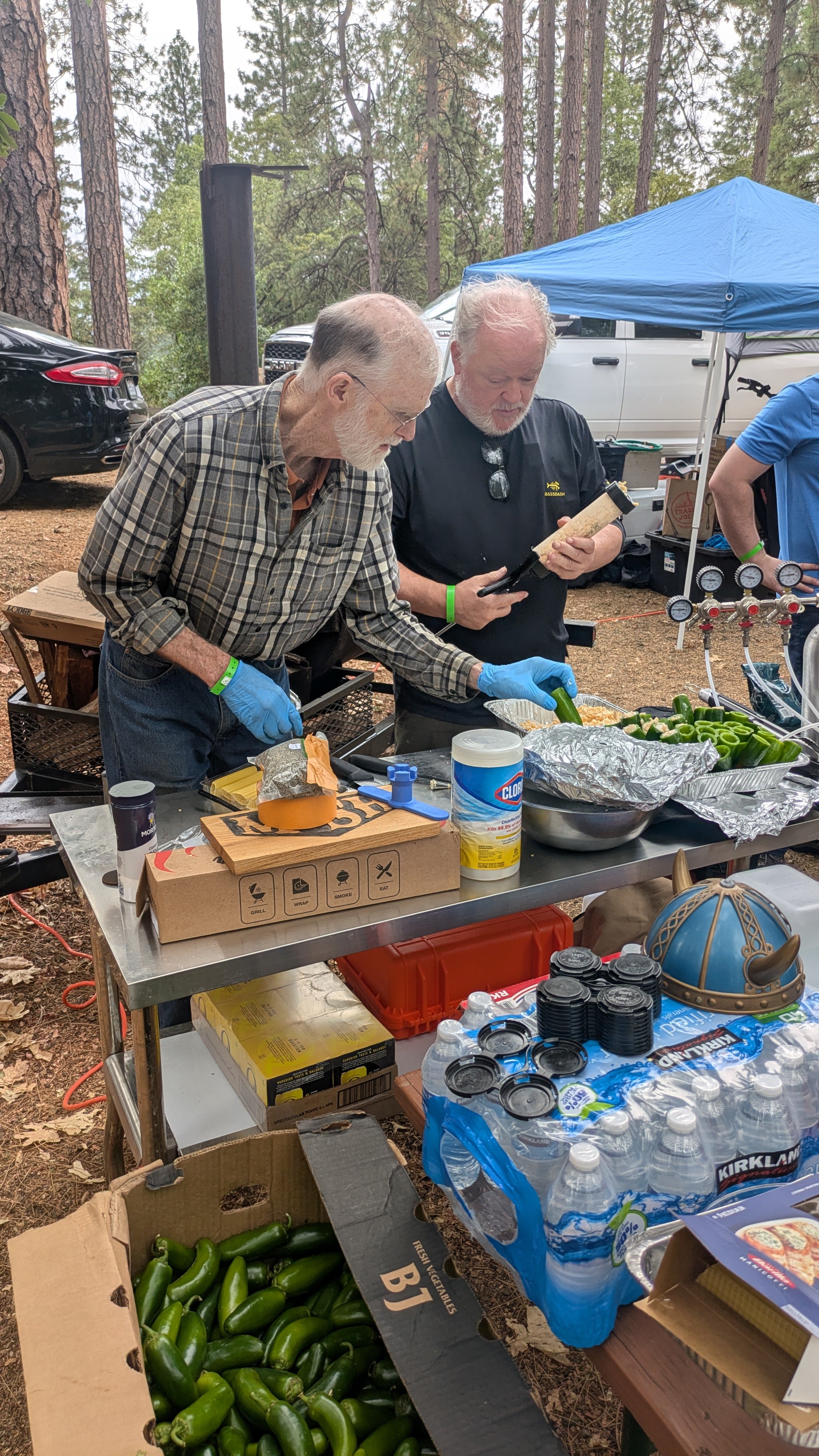 2025 NCHF Bacon wrapped jalapeno poppers prep with Mike and Jim