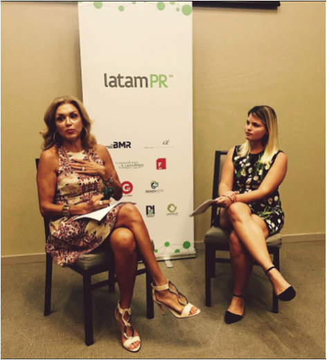 CIIC Miami’s Amy Sedeño leading LatamPR panel with Gilda Torres of Communication Experts and Former Editor of Siempre Mujer