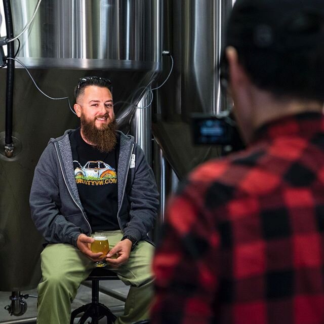 @historicbrewingcompany convinced Thomas to sit in front of a camera... we cannot wait to get the footage of our resident Rickey Bobby.